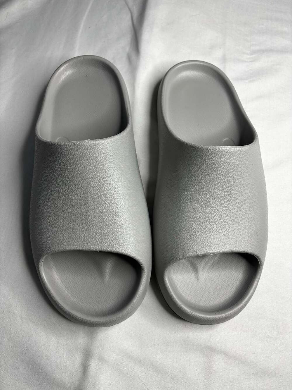 Unisex EVA Slides Size M13/W15 Gray Pillow Slippers
